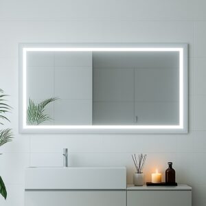 Lustro na baterię z podświetleniem - SNOW