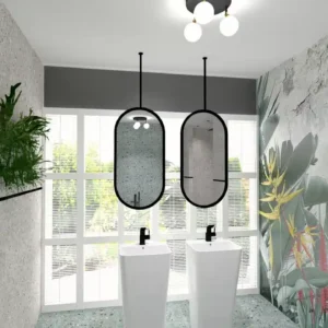 lustro w ramie wiszące