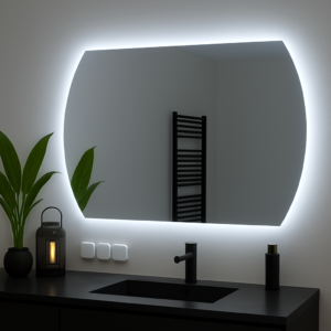 Lustro z podświetleniem na baterie - Arezzo