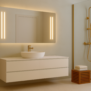 Lustro z podświetleniem na baterie - Mare