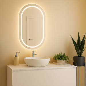 Lustro na baterie z podświetleniem - TURMALIN